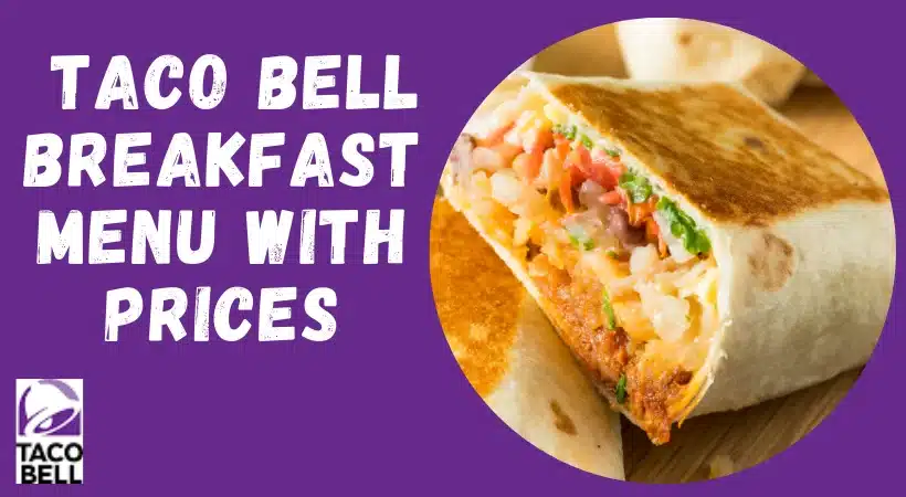 Taco Bell Breakfast Menu With Prices