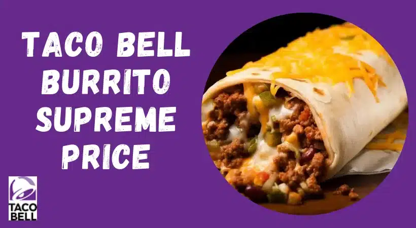 Enjoy Taco Bell Burrito Supreme