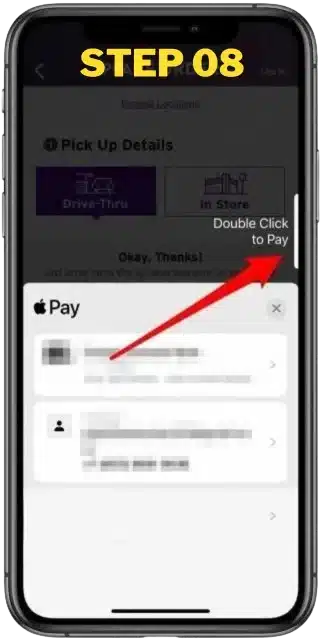 Step 8 how to use apple pay in the app