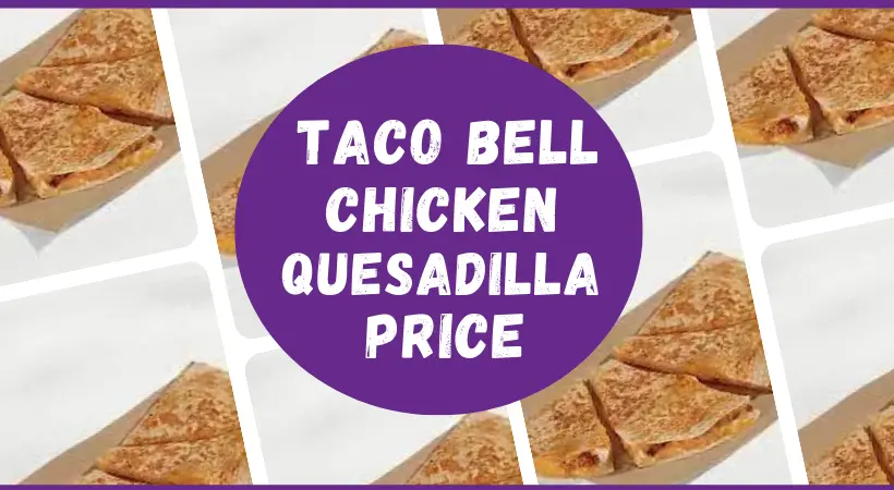 Taco Bell Chicken Quesadilla Detail