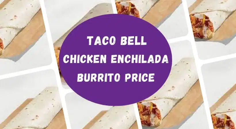 Taco Bell Chicken enchilada burrito price