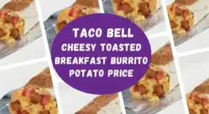 Taco Bell cheesy toasted btrakfast burrito potato price